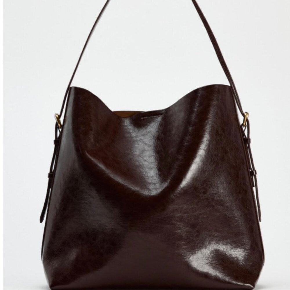 Zara maxi bucket bag
